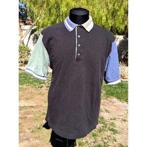 VTG 1990s Munsingwear USA-Made Medium Polo Colorblock Pullover S/S Shirt Top EUC